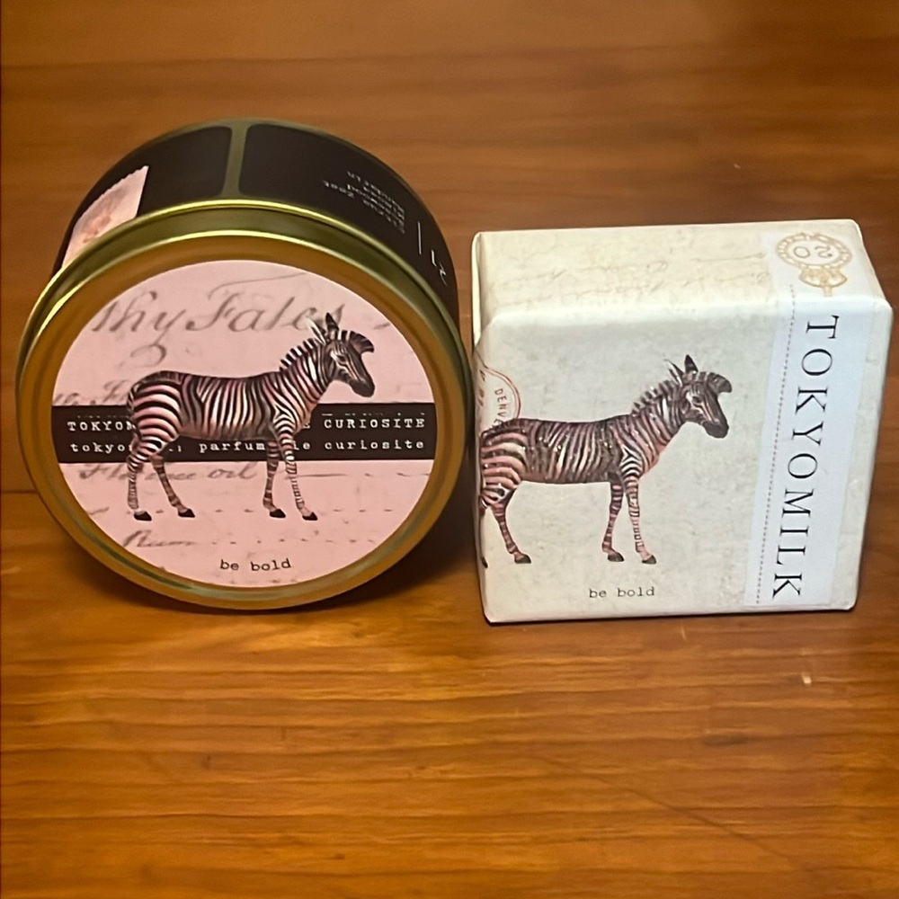 Tokyo Milk Be Bold set: luninariy candle-6oz & triple-milled perfumed soap-NEW